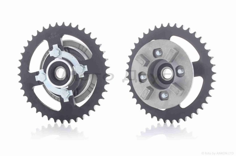 Демпфер заднего колеса Delta под болты, в сборе +звезда 428-41T