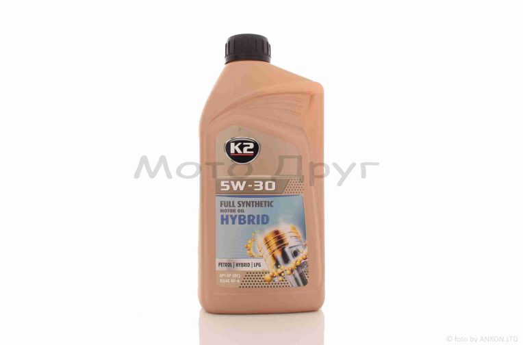 Масло моторное 4T, 1л, 5W30, синтетика (MOTOR OIL HYBRID) “K2” ПОЛЬША