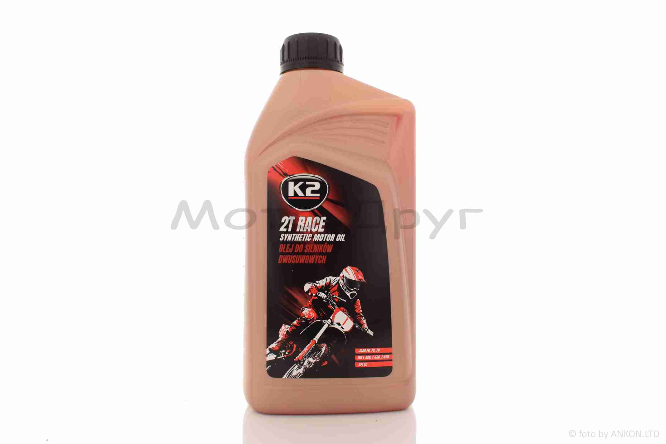 Масло моторное 2T, 1л, синтетика (RACE) "K2" ПОЛЬША