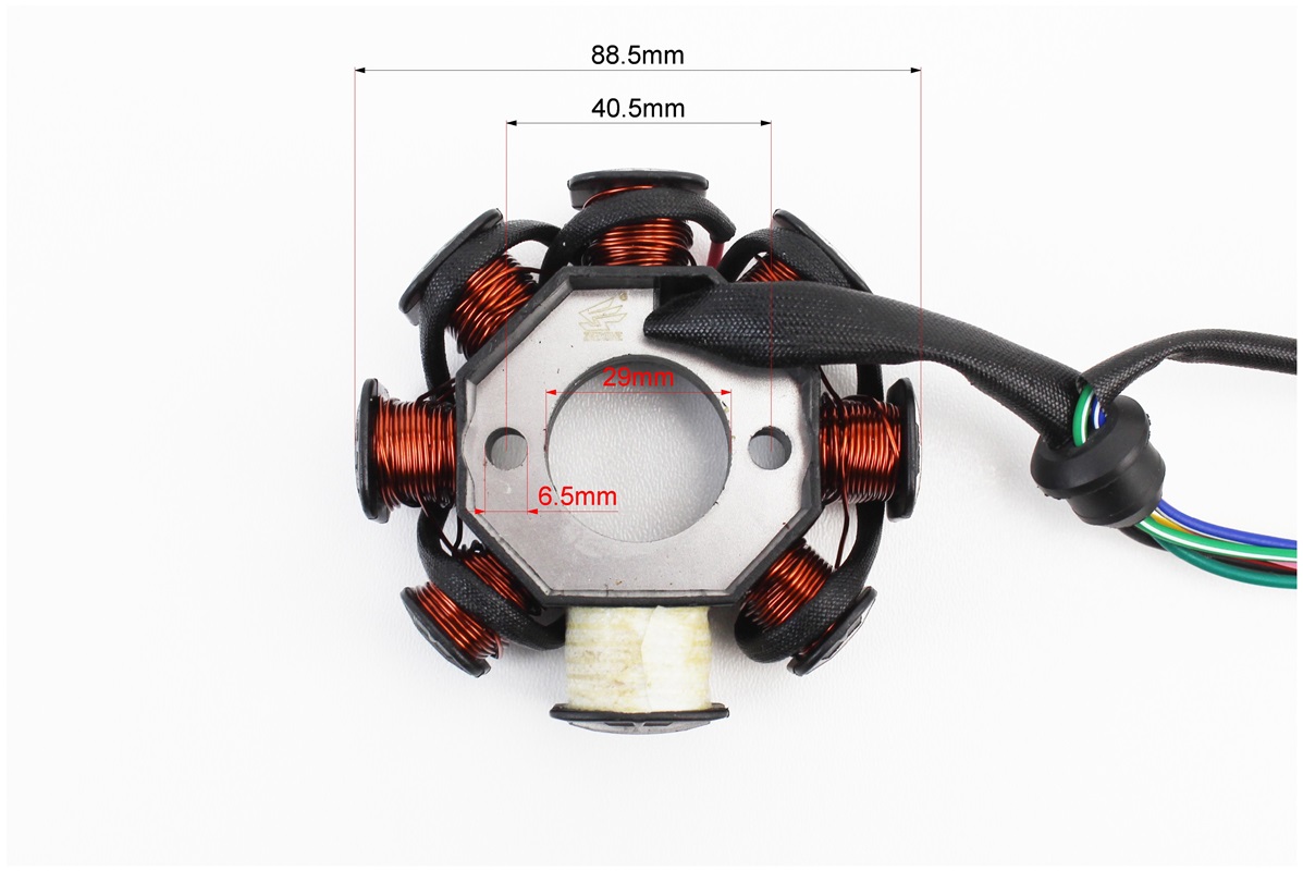 Статор магнето (генератора) ( 8 катушек "5 проводов") — изображение 3