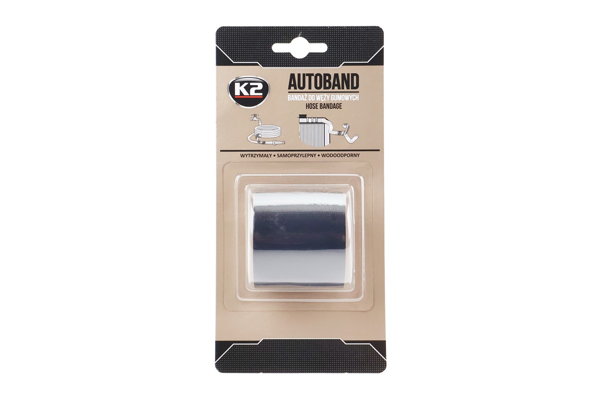 Стрічка клейка високотемпературна для ремонту гумових шлангів "Autoband" чорна 5см*3 м