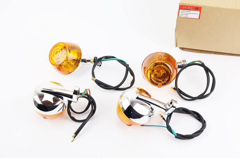 Поворотник лев., прав. “хром круглые” к-кт 4 шт ПРОЧНЫЕ