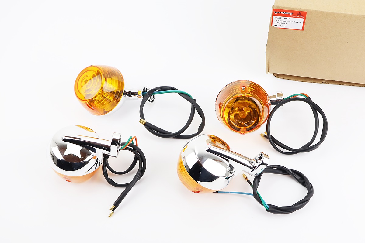 Поворотник лев., прав. "хром круглые" к-кт 4 шт ПРОЧНЫЕ