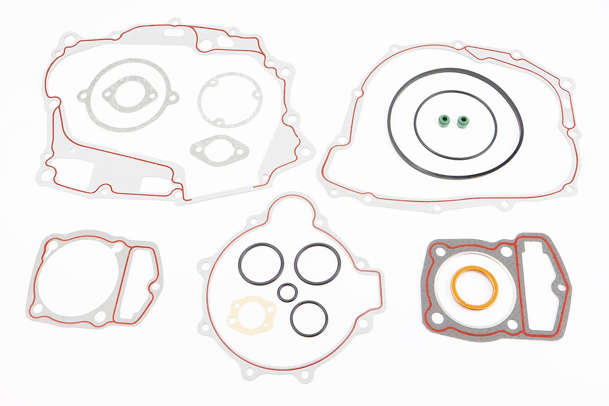 Прокладки двигуна CB-200cc 63,5мм, к-кт 18 деталей (червона нитка)