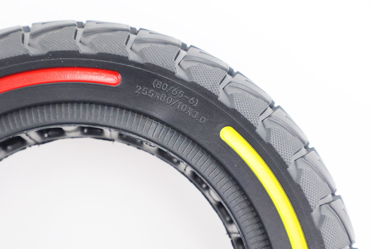 Шина з стільниками для амортизації на міні-сігвей/електросамокат 10"х3.0 (80/65-6) дорожня - Зображення 2