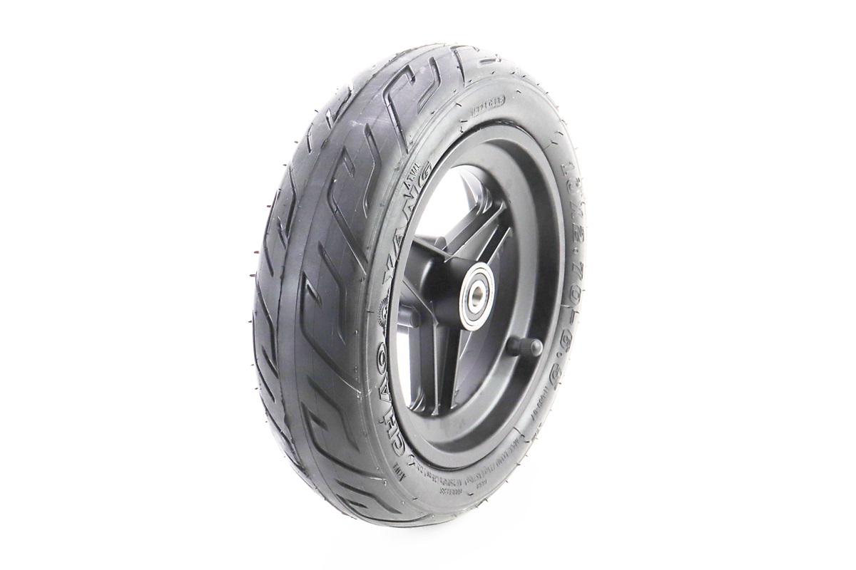 Колесо переднє 10" алюмінієве, пром-підшипники (10х30х9) 6200 2RS, під Disk-brake, Т4 (електросамокат)