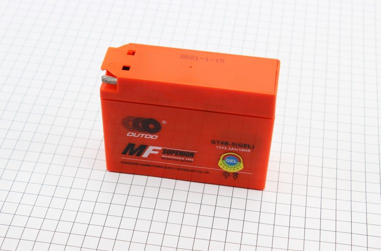 Аккумулятор 12V2,3Ah GT4B-5 GEL (L115*W39*H87mm) “таблетка-Yamaha/suzuki”