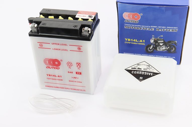 Аккумулятор 12V14Аh YB14L-A1 кислотный (L134*W89*H166mm)