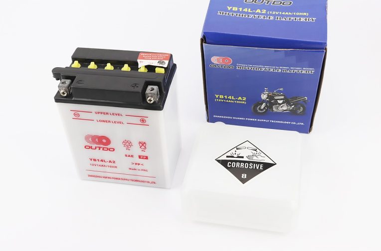 Аккумулятор 12V14Аh YB14L-A2 кислотный (L134*W89*H166mm)