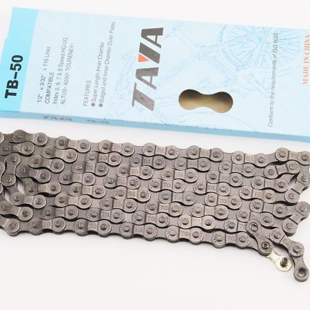 Цепь приводная 1/2х3/32х116L 6/7 скоростей, чёрная TB-50