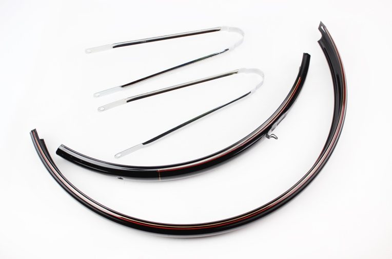 Крылья стальные 28″, чёрные “Sovereigh”