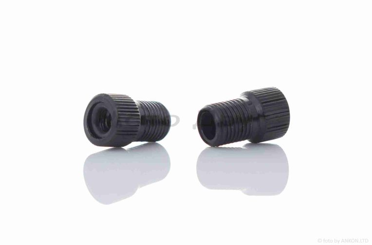 Переходник шланга (вело) с золотника на ниппель Dunlop  (черный)  #ZJT-001