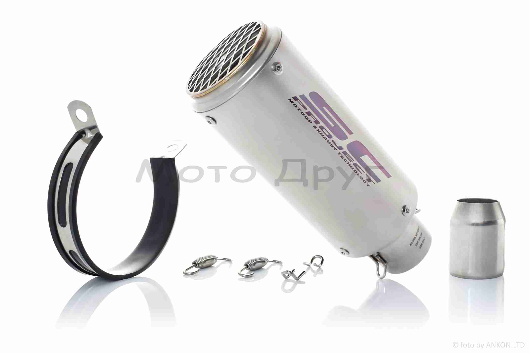 Глушитель прямоток #XPT028, D51, серый мат