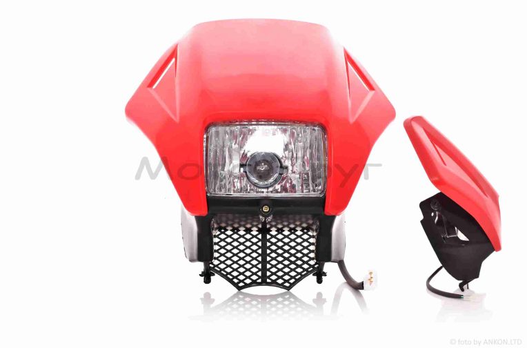 Обтічник з фарою  GXT200 (GENESIS)  червоний  (35/35W)