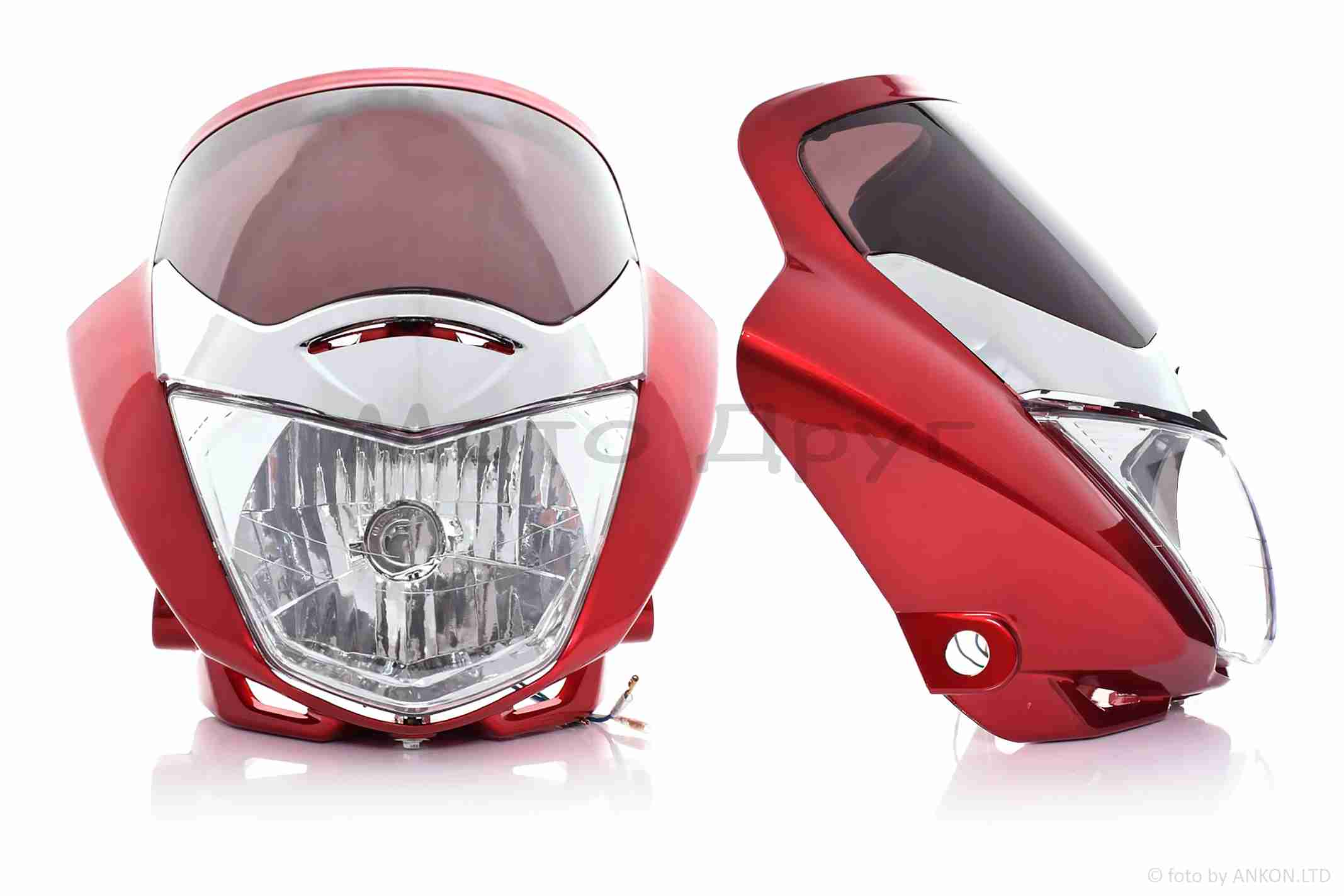 Обтічник з фарою HONDA CBF125 червоний