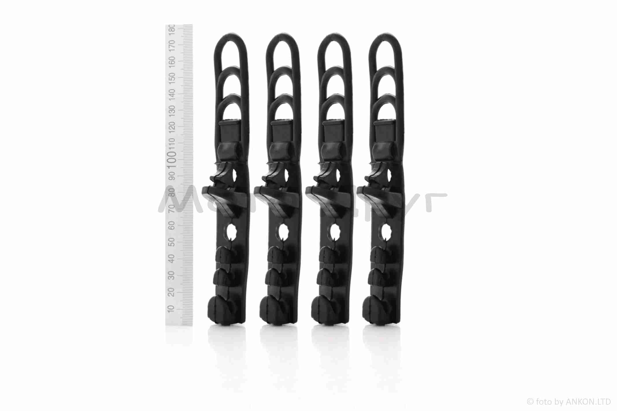 Обтічник з фарою універсальний +габарит 20 діодів +кріплення чорний - Зображення 2