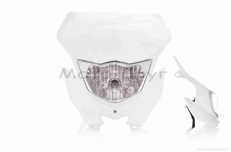 Обтічник з фарою  універсальний  35/35W  +габарит  #2  білий