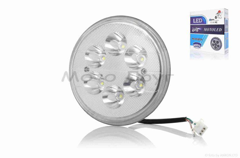 Модуль світлодіодний у фару  ZS125/150  круглий, D160, 6 діодів зі склом