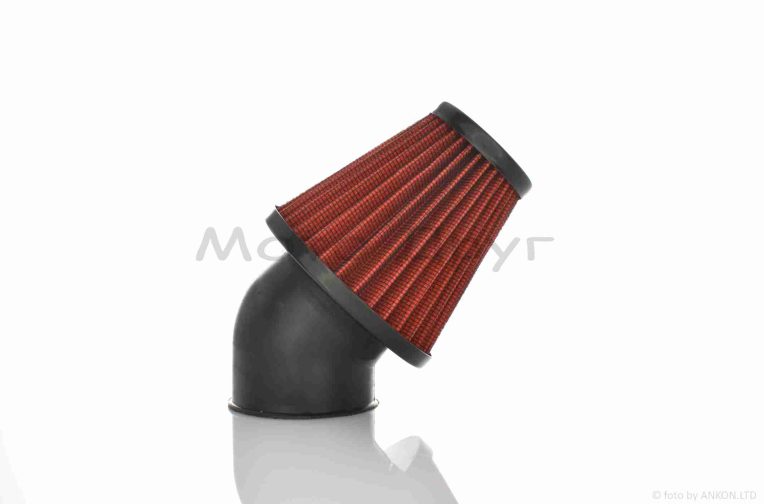Фільтр повітряний (нульовик)  d35/42/48/50  косий, відкритий  #2201  (червоний)