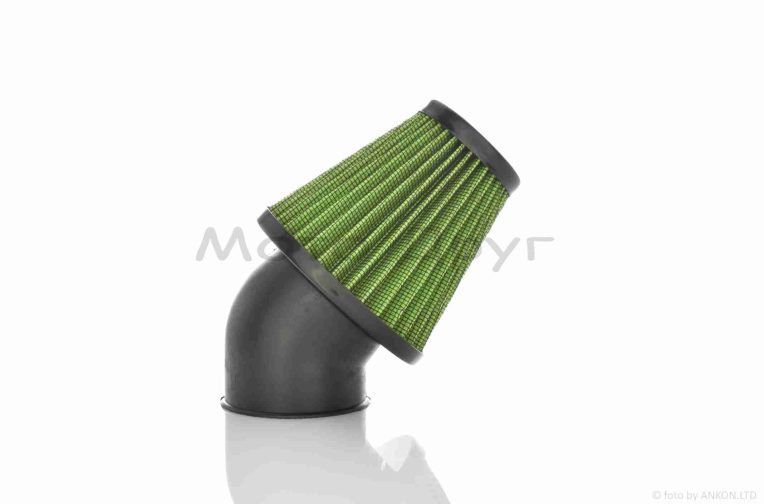 Фільтр повітряний (нульовик)  d35/42/48/50  косий, відкритий  #2201  (зелений)