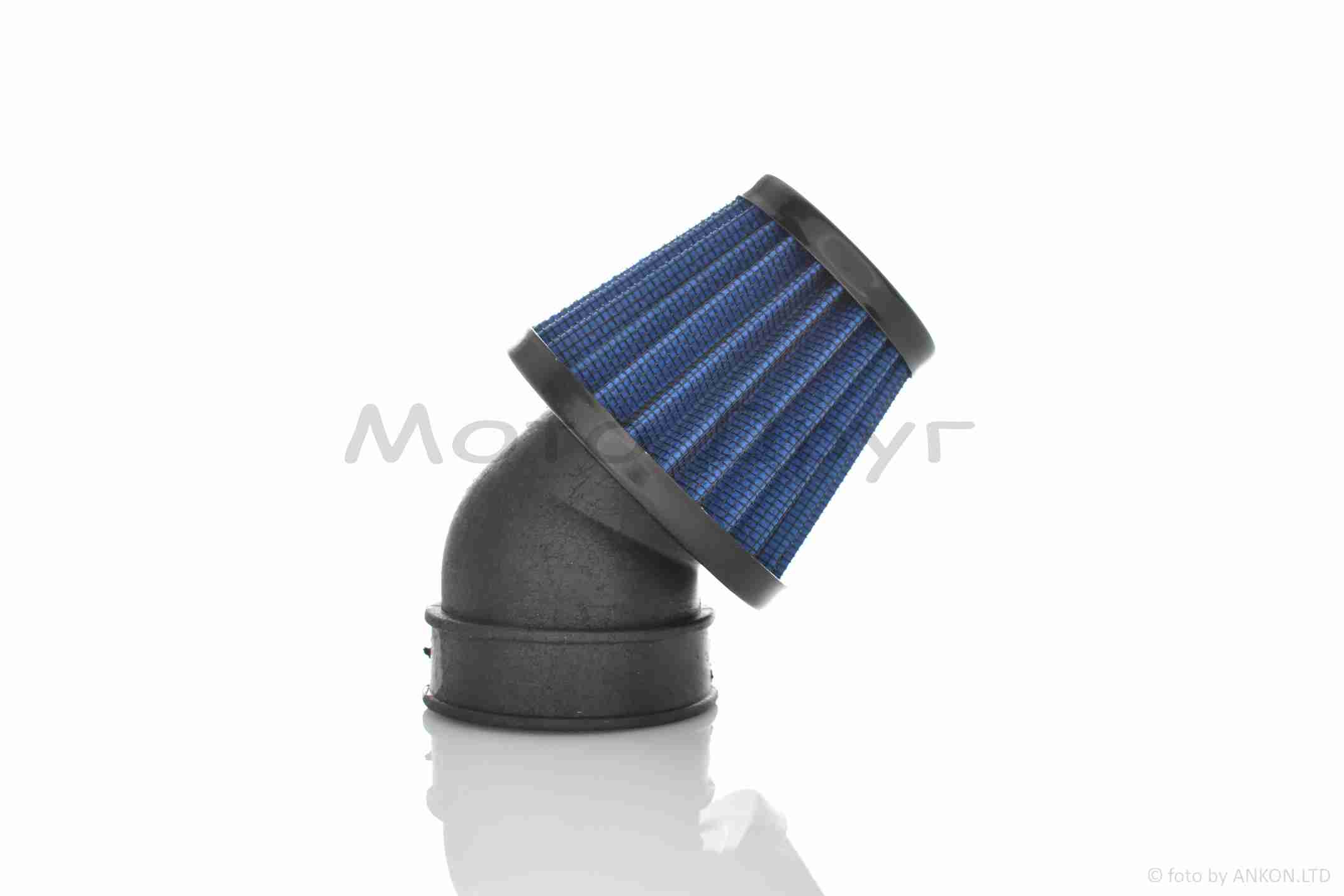 Фильтр воздушный (нулевик) d28/35/42/48/50 косой, открытый #2197 (синий)