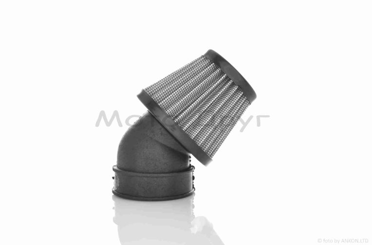 Фільтр повітряний (нульовик)  d28/35/42/48/50  косий, відкритий  #2197  (сірий)