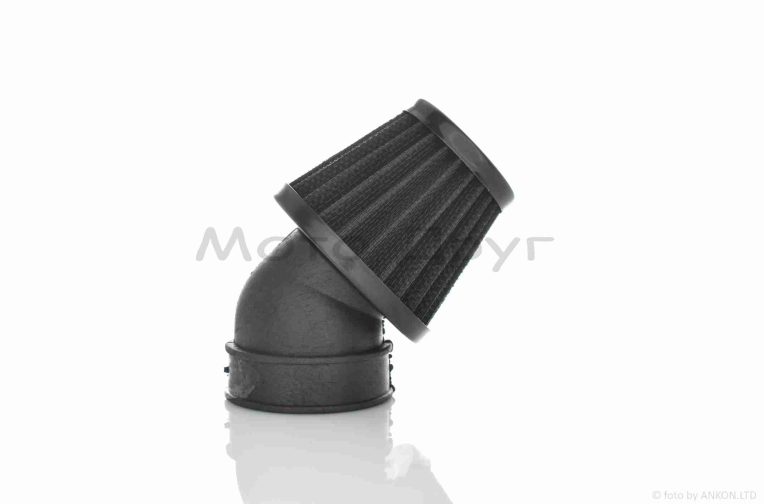 Фільтр повітряний (нульовик)  d28/35/42/48/50  косий, відкритий  #2197  (чорний)