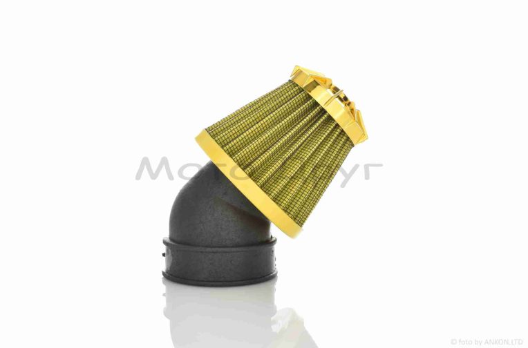 Фільтр повітряний (нульовик)  d28/35/42/48/50  косий, відкритий  #2199  (жовтий)