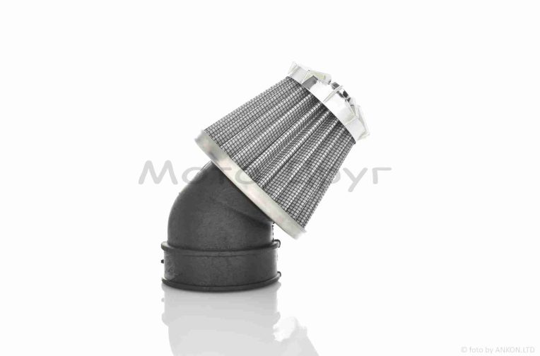 Фільтр повітряний (нульовик)  d28/35/42/48/50  косий, відкритий  #2199  (сірий)