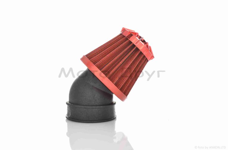Фильтр воздушный (нулевик)  d28/35/42/48/50  косой, открытый  #2199  (красный)