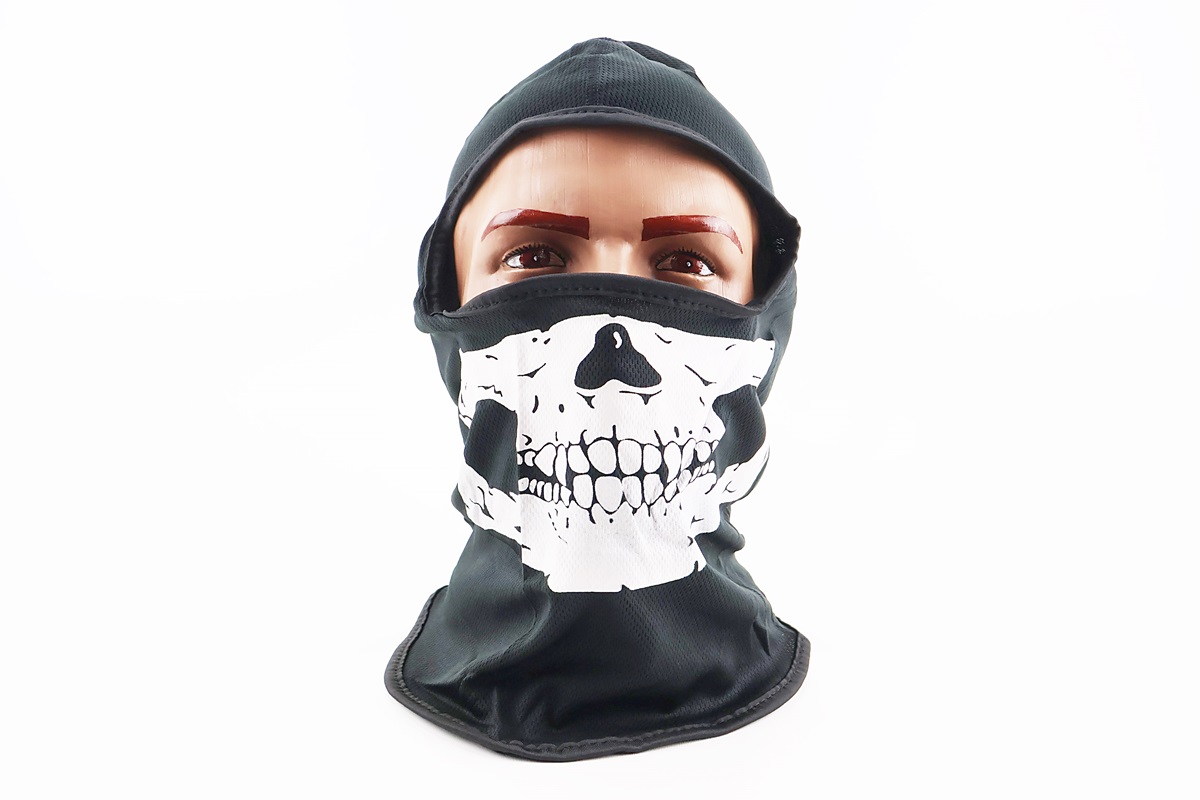 Подшлемник летний (балаклава) Чёрный с рисунком — изображение 2