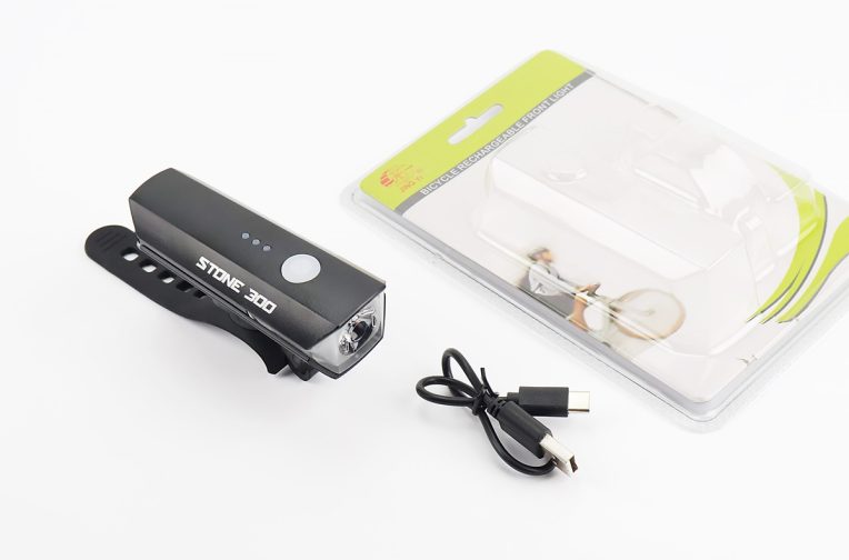 Ліхтар передній 1 діод, Li-ion 3.7V 1800mAh зарядка від USB, вологозахисний, чорний JY-7203