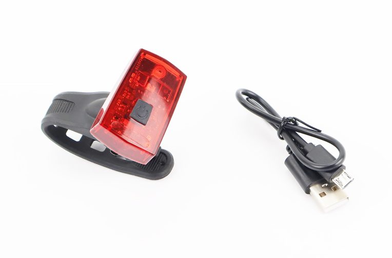 Ліхтар задній 1 діод, Li-ion 3.7V 300mAh зарядка від USB, вологозахисний, стоп сігналом JY-6115T