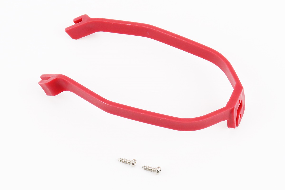 Крепление заднего щитка 8,5", пластмассовое, красное (электросамокат)
