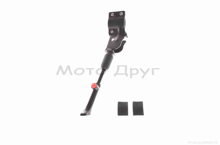 Підніжка стоянкова збоку  вело  з притиском  (чорна)  #HS014