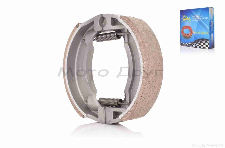 Колодки гальмівні (барабан) GY6 10/12″, LEAD, Delta коса пружина “LIPAI”