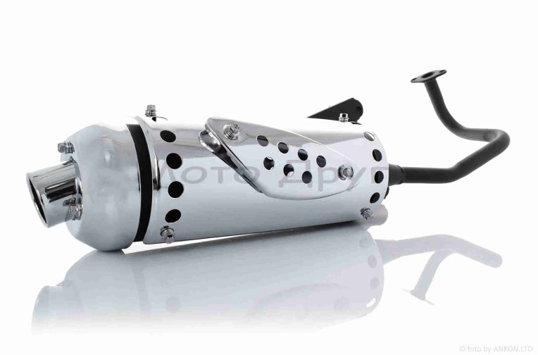 Глушник GY6 50 WIND цільний, хром “LIPAI”