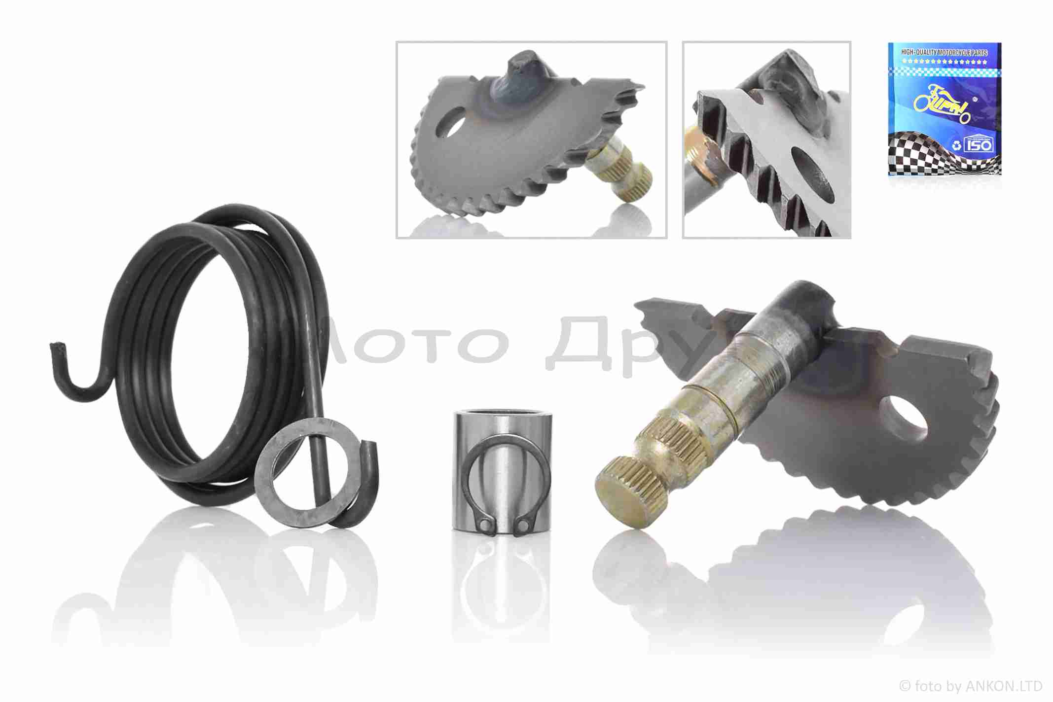 Сектор кікстартера GY6 50 L60 +втулка, пружина, стопор "LIPAI"