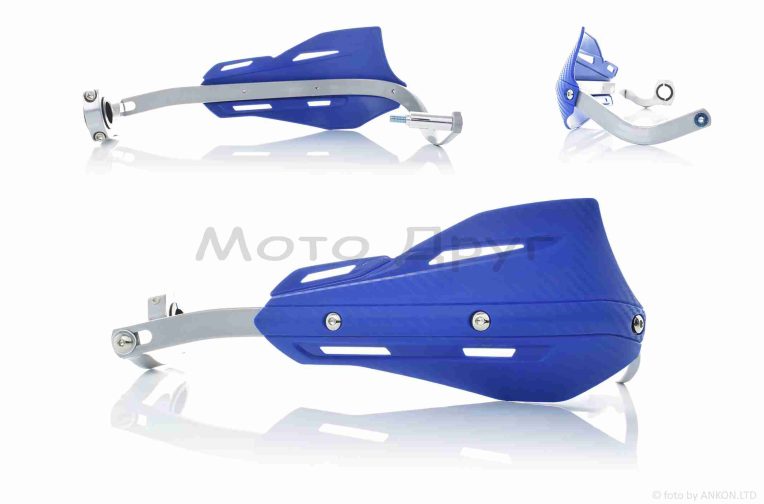 Захист рук на кермо (пара)  мото  #33  “FHS”  (синя)