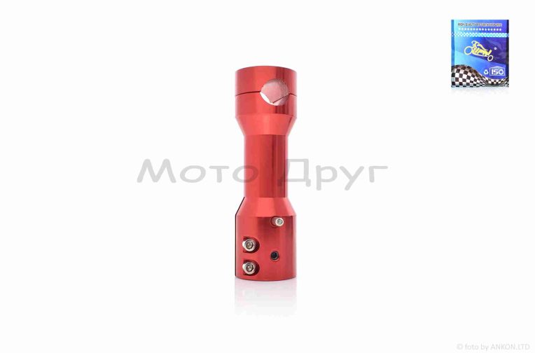 Крепление открытого руля (вынос) скутер руль d22, траверса d22-24, L155 “LIPAI” (красный)