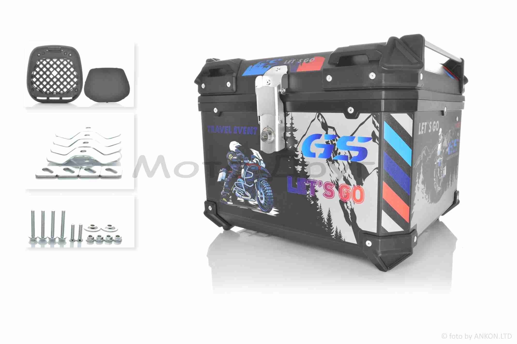 Кофр 60L 460*400*330mm #1592 "MOTO LIFE"