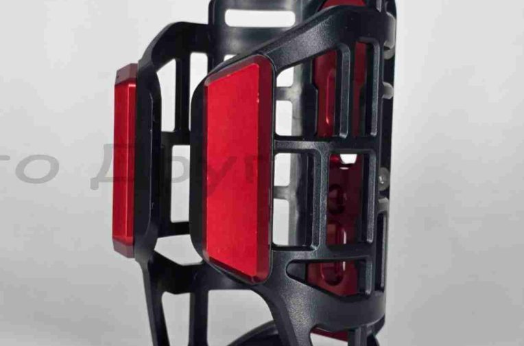 Держатель бутылки (флягодержатель) мото CNC “LIPAI” (красный)