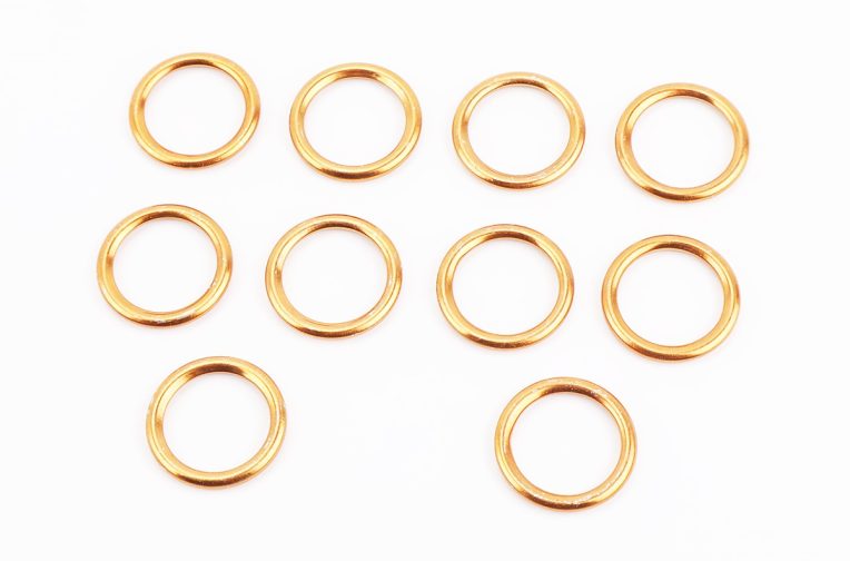 Прокладка глушника кругла (під гол. циліндра) “метал” 25x33mm, к-кт 10шт