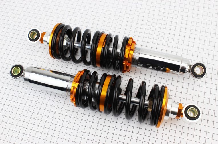 Амортизатор задний JH/CB/CG – 305мм*d67мм (втулка 12мм / втулка 12мм) черный к-кт 2шт