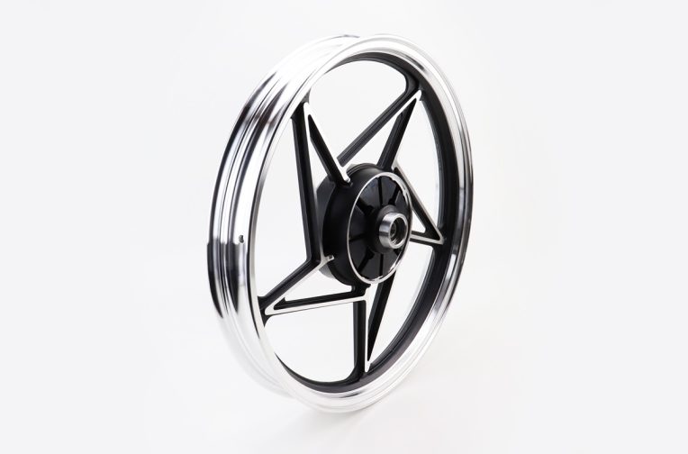 Диск колісний задній литий 18Х1,85 “під гумки” Viper-125J ЧОРНИЙ (вісь 15мм)