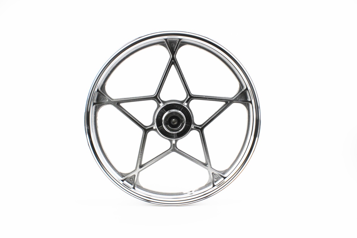 Диск колісний передній литий "під диск" 18Х1,6 Viper-125J СІРИЙ (вісь 12мм) - Зображення 4