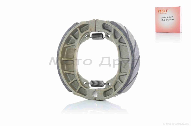 Колодки гальмівні (барабан) GY6 10/12″, LEAD, Delta пряма пружина “MSU” ТАЙВАНЬ