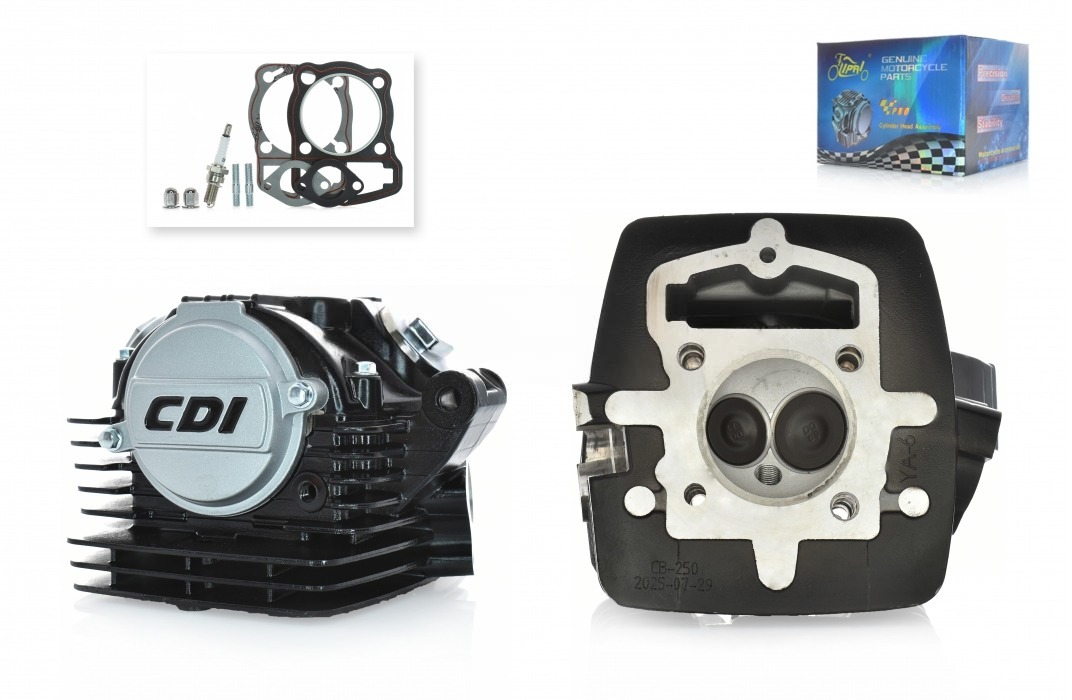 Головка цилиндра 165FMM/166FMM CB200/CB250 D65.5, d27/31.5 #PRO "LIPAI" (черная, TTR250)
