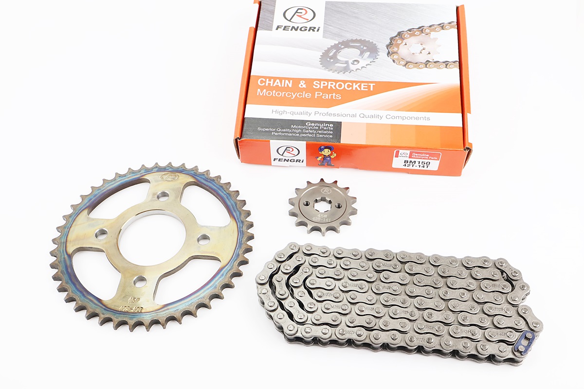 BOXER BM/BMX 150cc Звезды, цепь к-кт - 428H-122L+42T+14T "каленая"