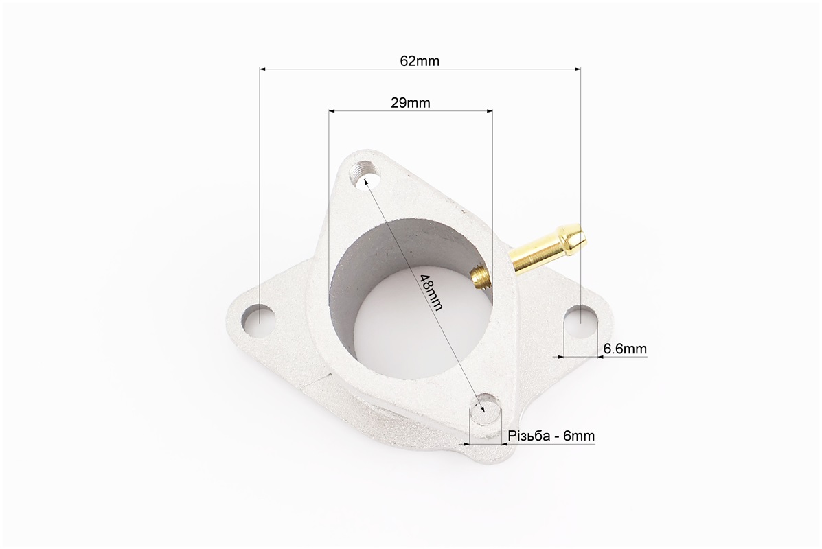 Kinlon JL150-70C Патрубок карбюратора (метал) — изображение 3